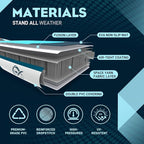 InnoExpo 11' Inflatable Stand Up Paddle Boards with Premium Accessories, Wide Stable SUP Paddle Board Design, Non-Slip Comfort Deck for Youth & Adults