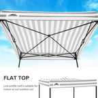 EAGLE PEAK Flex Compact 5x5 Pop-up Canopy Changing Room, Portable Privacy Dressing Room for Indoor Fashion Photoshoots, Camping, or Pool, Gray/White