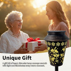 Solar Pathway Lights, Dragonfly Metal Copper Lantern for Yard, Garden, Walkway, Lawn and Patio Decor, Outdoor Waterproof Landscape Lighting Gifts for Women, Mom, Grandma