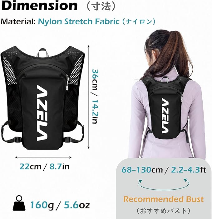 TRIWONDER Hydration Backpack Lightweight Water Pack for Men Women Hydration Pack for Cycling, Running, Hiking and Biking
