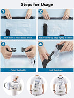 HEETA Dry Bag Waterproof for Women Men, 5L/10L/20L/30L/40L Roll Top Lightweight Dry Storage Bag Backpack with Phone Case for Travel Swimming Boating Kayaking Paddle Board Camping Beach Accessories