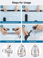 HEETA Dry Bag Waterproof for Women Men, 5L/10L/20L/30L/40L Roll Top Lightweight Dry Storage Bag Backpack with Phone Case for Travel Swimming Boating Kayaking Paddle Board Camping Beach Accessories