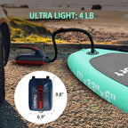 FBSPORT 20PSI High Pressure SUP Vehicle Electric Air Pump, Inflation Paddle Board Pump for Stand Up Paddle Boards, Inflation & Deflation Function Quick Air Inflator for Paddleboards