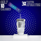 HydroMATE Electrolytes Powder Drink Mix Packets Hydration Accelerator Low Sugar Rapid Party Relief Recovery Vitamin C Plus Caffeine Grape Pack 30 Count