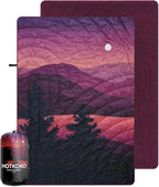 Waterproof Stadium Blanket, Fleece Camping Blanket Soft Warm Wearable Camp Blanket for Outdoor Camping, Picnic, Stadium, Sports, Beach, Car