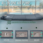 Sleeping Pad With Electric Pump: Self Inflating Sleeping Pad with 3.14" Ultra-thick Memory Foam & Built-in Pillow All Season Camping Mattress for Tent Travel Car - Self Inflating Air Mattress Grey