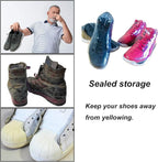 Shoe Shrink Wrap Bags,50 Pcs Sneaker Shrink Wrap Bags Large Shoes Protector for Men Women Effectively Avoid Yellowing 10x17.7 inches