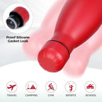 Volhoply 25oz Insulated Water Bottles 1/2/4 Pack, Double Wall Stainless Steel Vacuum Flask Keeps Cold & Hot, BPA Free Leakproof Bottle (Red,2 Pack)