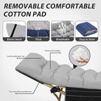 Folding Camping Cot for Sleeping, Portable Cots for Adults, Heavy Duty Cot Bed 550LBS(Max Load), Extra Wider Cots with Large Pocket for Outdoor, Office, Beach