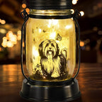 kyoryuger Shih Tzu Gifts for Women/Men Shih Tzu Solar Lanterns Dog Mom Birthday Dog Lovers Lantern Pet Loss Pet Memorial Lights Solar Garden Decoration for Yard, Patio,Backyard,Porch Torches Light