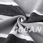 Brazilian Double Hammock 2 Person Extra Large Canvas Cotton Hammock for Patio Porch Garden Backyard Lounging Outdoor and Indoor (Gray Stripe)