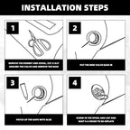 3Pcs Boat Air Valve, Double Seal Inflatable Boat Air Gas Valve Replacement for Inflatable Raft Dinghy Kayak Canoe with Filter Mesh and 8-Groove Spanner