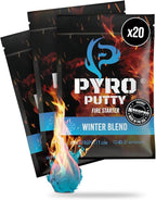 Phone Skope Pyro Putty: Single Use Waterproof Survival Fire Starter, 20 or 50 ct Foil Packs, Easy Tear, Easy Ignite, Fire Starters for Campfires