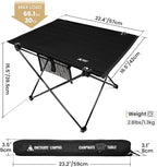ONETIGRIS CAMPMATE Camping Table Foldable, Lightweight Portable Table Sturdy & Quick Setup, Holds Up to 66 lbs, Perfect for Camping, Hiking, Backpacking, Picnic, Beach, Travel