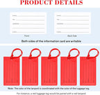 30 Pack Luggage Tags for Suitcases, Airplane Travel Essentials for Flying, International Travel Must Haves, and Luggage Accessories by Sodsay