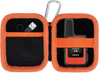 Hard Case Compatible with Garmin inReach Mini 2 / inReach Mini Lightweight Compact Satellite Communicator Hiking Handheld 010-02602-00/010-02602-01/010-01879-00 (Black + Orange Case)
