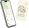 Wallet Tracker Card (iOS Only), Rechargeable Bluetooth Smart Tracking for Apple Find My Compatible Anti Tracker for Men Women Slim Item Locator for Purse Passport Key Luggage Tag (1Pcs/Friend FLR)