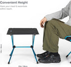 Helinox Table One Hard Top Lightweight, Collapsible, Portable, Outdoor Camping Table, Regular - 23 x 15 Inches, Black