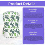 3 Pcs Inflatable Camping Travel Pillow Botanical Ferns Leafy Summer Style U-Pillow and Square Pillow with Eye maskfor Neck Lumbar Support Camp Hiking Sleeping