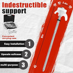 30 Pack 8" Screw in Tent Stakes Heavy Duty- Ground Anchors Screw- Tent Pegs Camping Stakes- Hex Pegs Drillable Tent Stakes and Hexagon Head Drive and Storage Box (White)