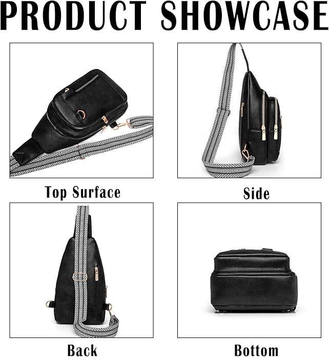 Cross Body Bags for Woman Men Sling Bag Chest Bag with Adjustable Strap Crossbody Handbags Women's Crossbody Bags