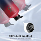 Trebo 1 Gallon Water Bottle Insulated with Paracord Handle and Straw,128oz Vacuum Double Wall Stainless Steel Large Jug,Keep Ice Cold 48hrs, Leakproof Sports Gym Flask for Men Women, Ruby Red