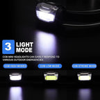 Macarrie 18 Pack LED Headlamps IPX4 Waterproof 3 Modes Headlamp Flashlight Bright Head Lights Camping Accessories for Adults Kids Hiking, Running, Repairing, Fishing, Batteries Not Included(Black)