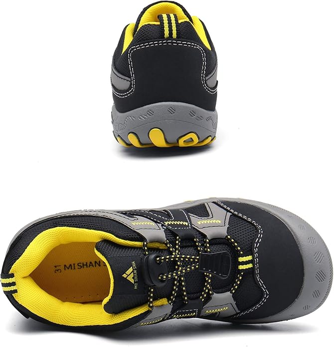 Mishansha Boy's Girl's Hiking Shoes Low Top Sneakers Outdoor Trekking Walking Climbing Running Shoes