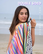 ECCOSOPHY Microfiber Beach Towel - Sand Free Towels are Quick Dry, Light Weight, Super Absorbent - Perfect Pool, Travel, Cruise, Camping Essentials - Oversized Extra Large for Adults 71x35 in