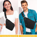 Travel Sling Bag with RFID Pocket, Anti Theft Crossbody Bag for Women Men Casual Chest Outdoor Shoulder Hiking Bag