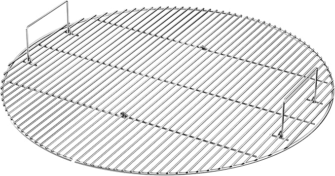 IDZO Foldable Stainless Steel Fire Pit Cooking Grill Grate – Heavy-Duty Portable Campfire BBQ Cooking Rack – Outdoor Camping & Backyard Fire Pit Accessory – 36-Inch Cooking Surface
