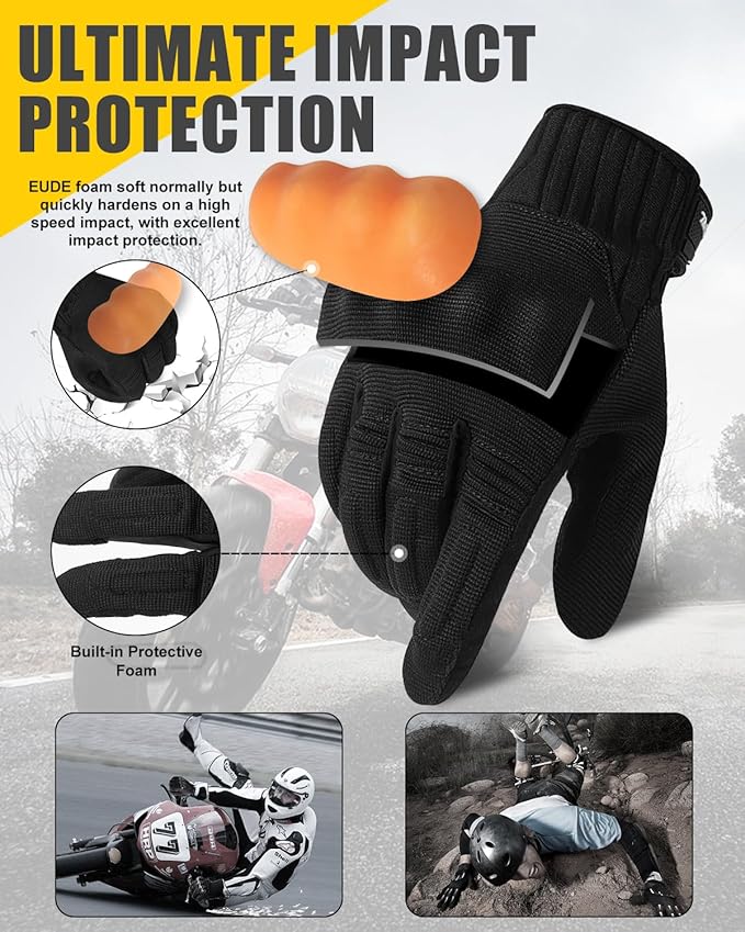 RIGWARL Gloves for Cool&Cold Weather Waterproof, Winter Gloves for Men Women Touch Screen