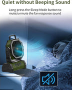 Battery Operated Fan Portable Camping Battery Powered Fan with LED Lantern Light 20000mAh Rechargeable, Oscillating, 360° Rotation Hanging Hook for Tent, Canopy, Beach, Outdoor(Green)