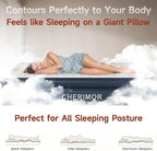 King Size Air Mattress with Built-in Pump, 18in Raised Heavy Duty Inflatable Bed, 1000lbs Maxs, Fast Inflatable Blow up Mattress with Carry Bag, Air Bed for Camping Sleepover Guest Room