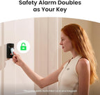 SwitchBot 130 dB Personal Safety Alarm for Women with Apple Find My APP, Extra-Loud Siren & Strobe Light, Waterproof Self Defense Keychain for Women, College Girls and Kids (White)