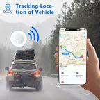 GPS Tracker for Vehicles,Car GPS Tracker No Monthly Fee,Real Time Car Tracker with Magnetic Case,Global Coverage Location Tracker for Car (White,1PCS)