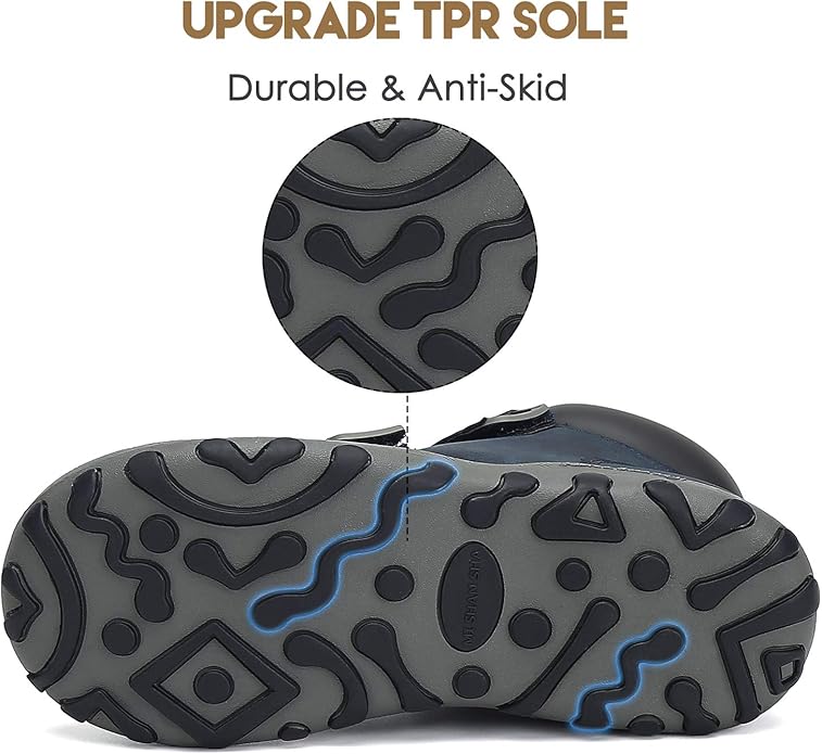 Mishansha Kids Hiking Boots Toddler Girls Boys Hiking Shoes Water-Resistant Anti-Collision Non-Slip Athletic Outdoor Trekking Boots