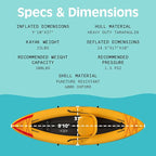 Retrospec Coaster Single & Tandem Inflatable Kayak