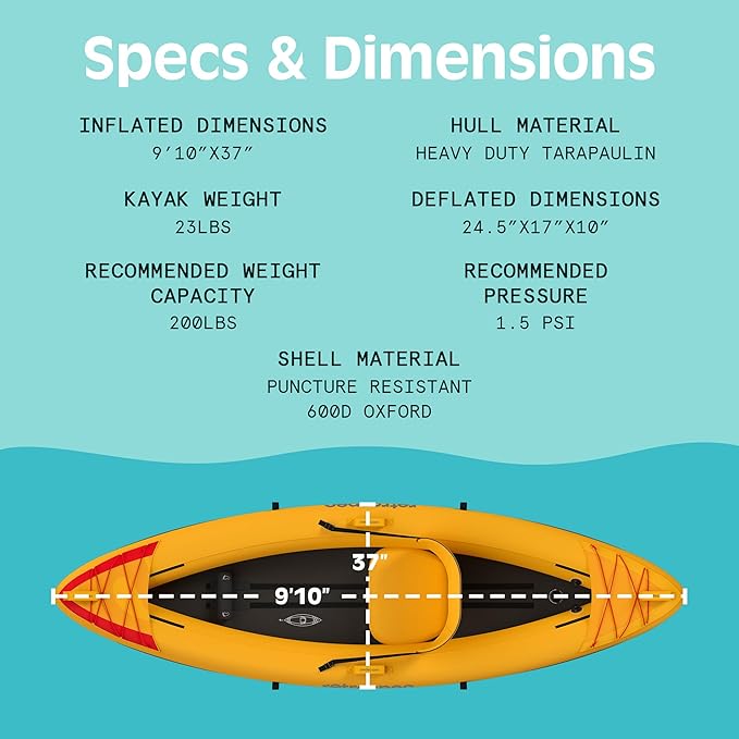 Retrospec Coaster Single & Tandem Inflatable Kayak