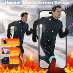 Heated Gloves for Men Women Rechargeable Waterproof Electric Motorcycle Gloves for SKI Snowboard Camping Hiking Camping