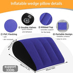 Inflatable Wedge Pillow Camping Cushions – Portable Folding Body Positioners Lightweight Wedge Pillow,Cushion for Yoga,Sleeping,Travel,Reading Lumbar Cushion for Back Pain and Pressure Relief