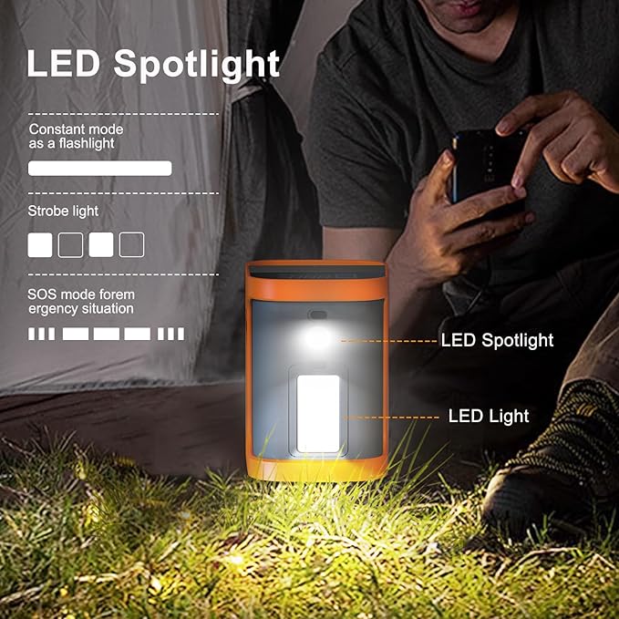 Portable Outdoor Power Station 99Wh Power Bank with AC Max 150W Output, 12V 8A DC Output, USB-A, Type-C PD 30W/100W, LED Flashlight, SOS Light for Phone Laptop Home Backup Camping Travel