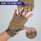 FIORETTO Fingerless Gloves for Airsoft Shooting Half Finger Hunting Hiking Cycling Driving Motorcycle Climbing Work Gloves M210603