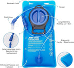 JOYHILL TPU Hydration Bladder,1.5L 2L 3L Water Bladder for Hiking Backpack BPA Free Leak Proof Hydration Pack