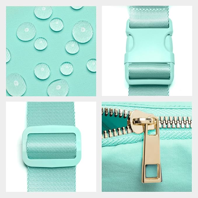 Gitus Belt Bag Fanny Pack Crossbody Bags with Initial Letter Patch Cute Stuff Birthday Gifts for Teenager Girls Trendy Preppy Stuff for Teen Girls Cool Stuff for Teens (Mint Green-M)