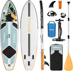 Paddle Board, Inflatable Stand Up SUP Paddle Boards for Adults & Youths of All Skill Levels, Wide & Non-Slip Deck Design Blow Up Paddleboards with Premium Accessories & Storage Bag