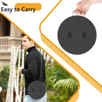 ALEVMOOM 2025 18" H Collapsible Stool Capacity 600lbs Portable Stools for Adults Heavy Duty, Adjustable Height Telescoping Folding Stool, for Outdoor Camping Travel Hiking Fishing