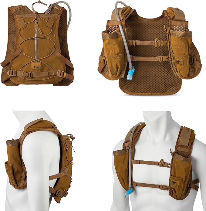 Orange Mud Endurance Pack V3.0 Running Vest – 2L Hydration Backpack for Trail Running, Hiking & Cycling – Lightweight, Breathable Mesh, Gear Pockets, Trekking Pole Loops