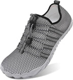 L-RUN Barefoot Water Shoes Women Mens Aqua Sock Athletic Hiking Water Sports Shoes for Swim Beach Pool Sand Diving Walking