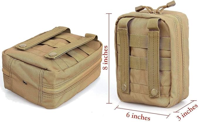 Carlebben EMT Pouch MOLLE Ifak Pouch Tactical MOLLE Medical First Aid Kit Utility Pouch